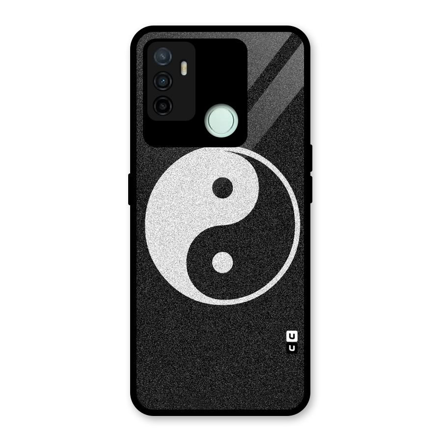 Peace Disorted Glass Back Case for Oppo A53