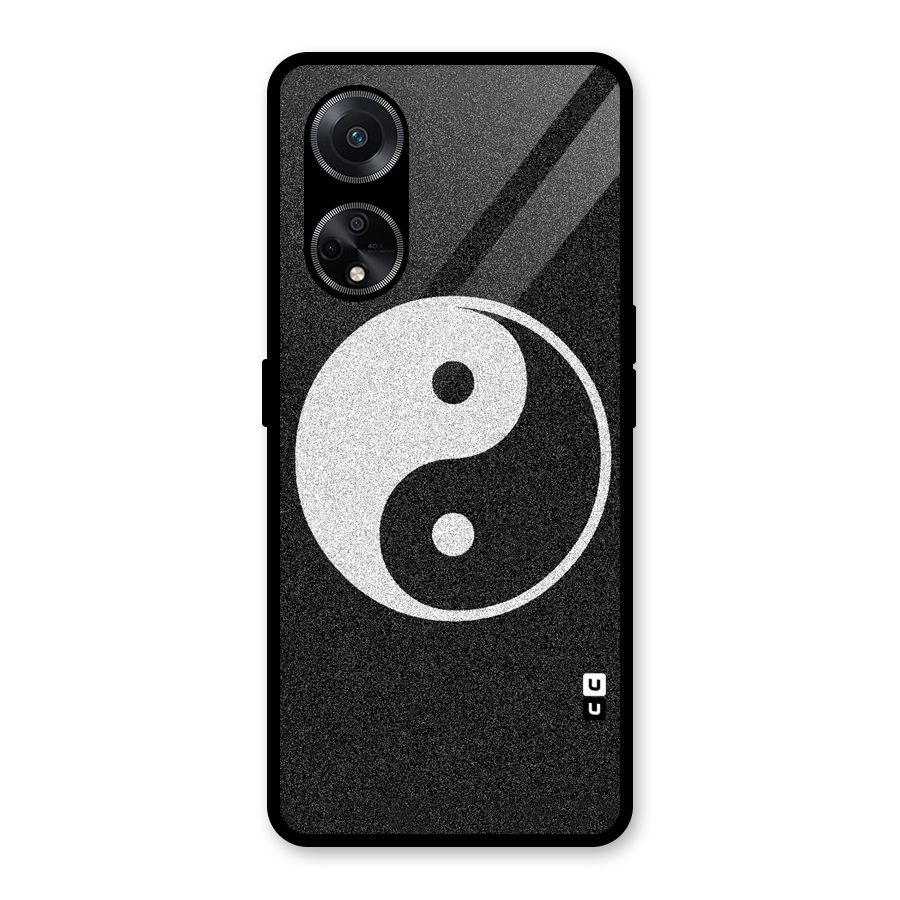 Peace Disorted Glass Back Case for Oppo F23