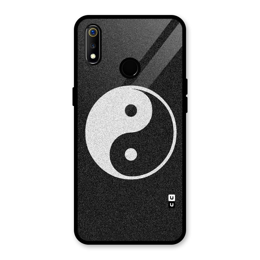 Peace Disorted Glass Back Case for Realme 3i