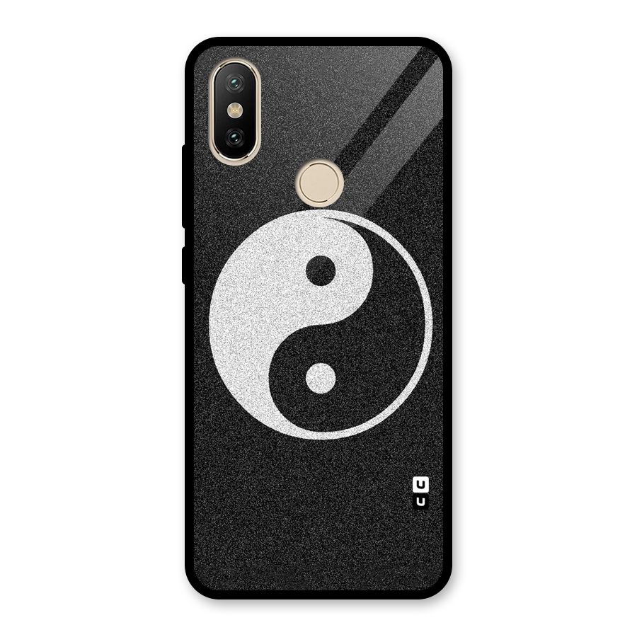 Peace Disorted Glass Back Case for Redmi A2