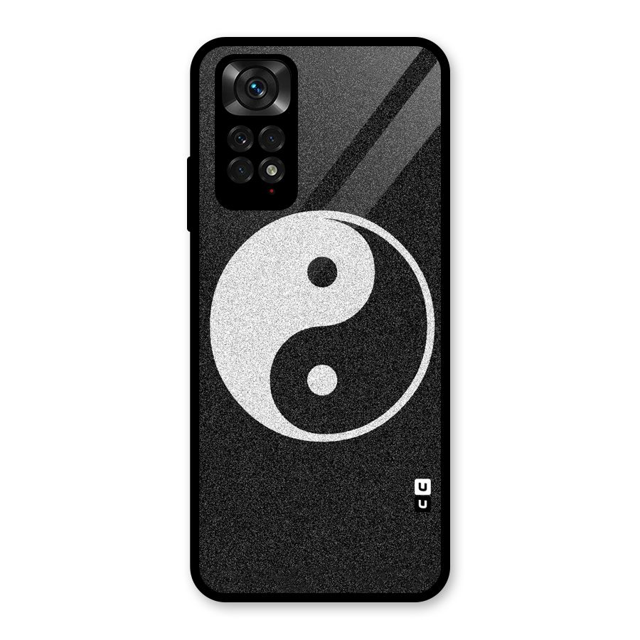 Peace Disorted Glass Back Case for Redmi Note 11S