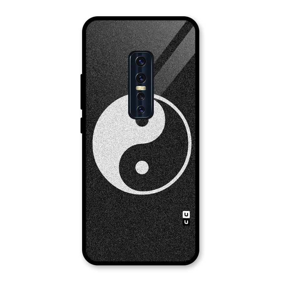 Peace Disorted Glass Back Case for Vivo V17 Pro