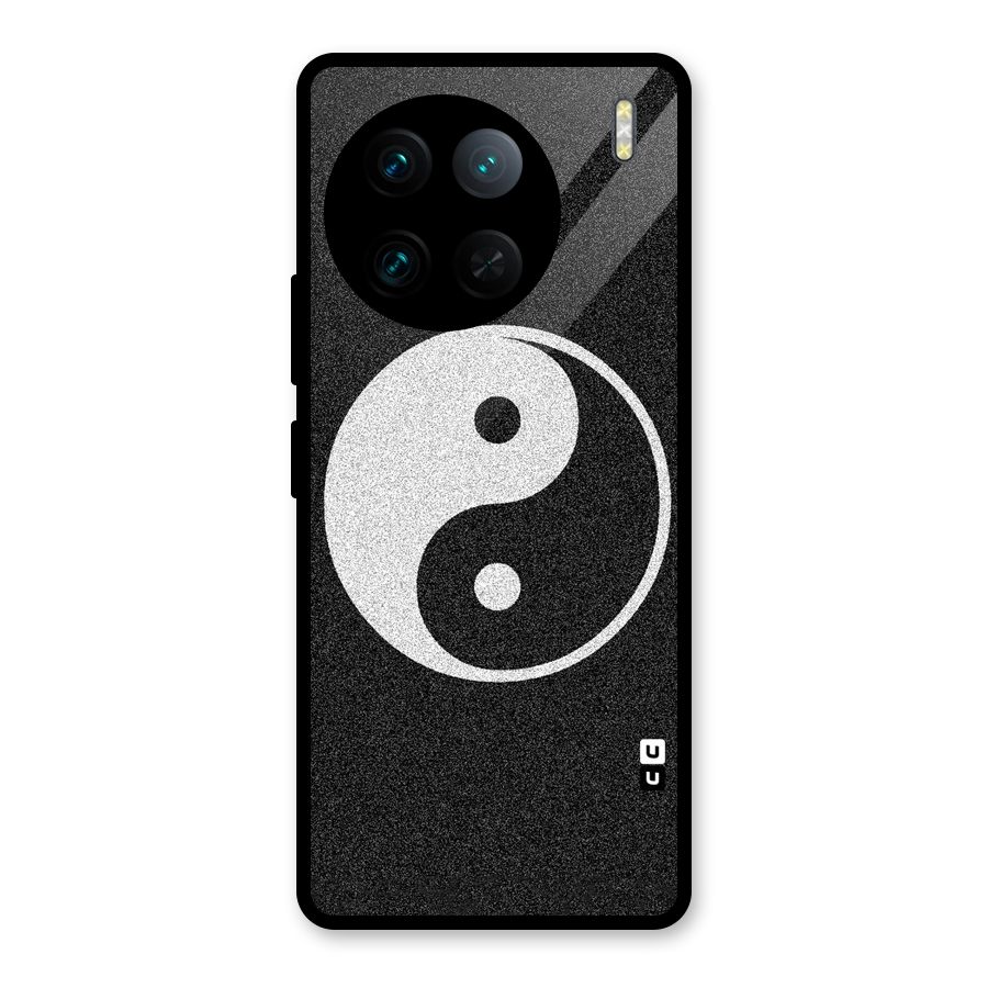Peace Disorted Glass Back Case for Vivo X90 Pro