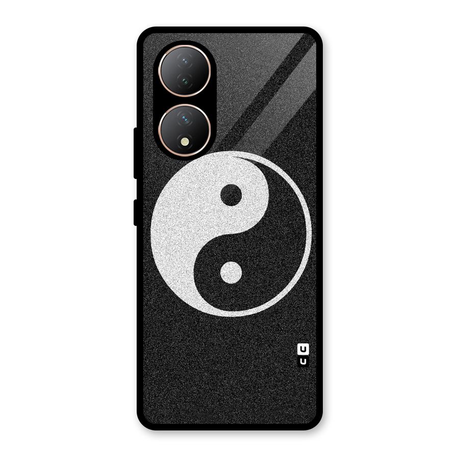 Peace Disorted Glass Back Case for Vivo Y100A
