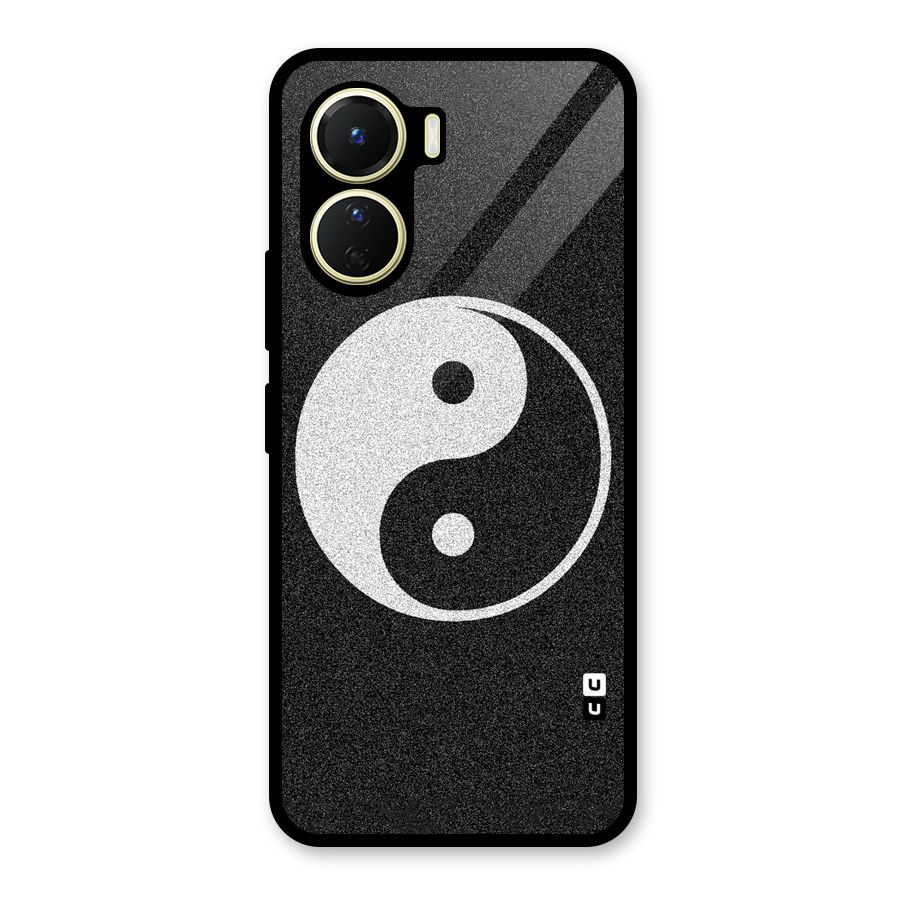 Peace Disorted Glass Back Case for Vivo Y56