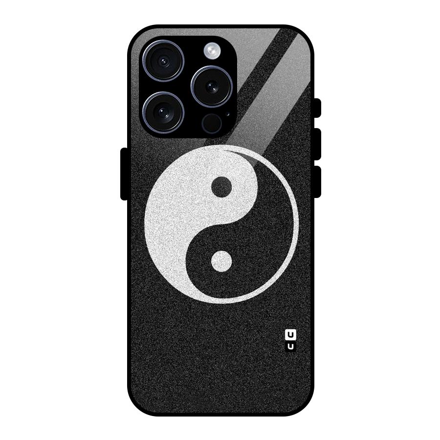 Peace Disorted Glass Back Case for iPhone 15 Pro