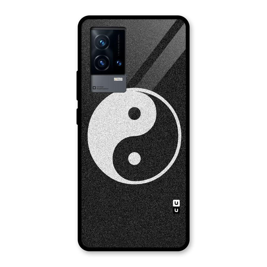 Peace Disorted Glass Back Case for iQOO 9 5G
