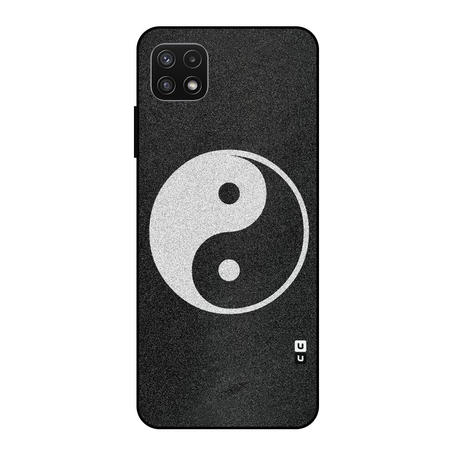 Peace Disorted Metal Back Case for Galaxy A22 5G
