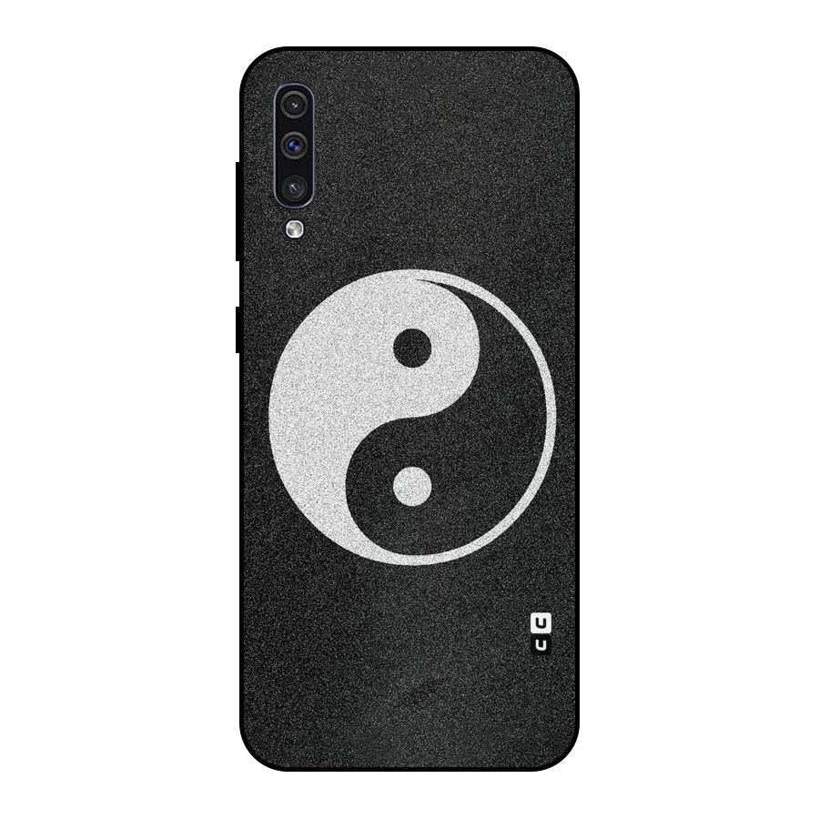 Peace Disorted Metal Back Case for Galaxy A30s