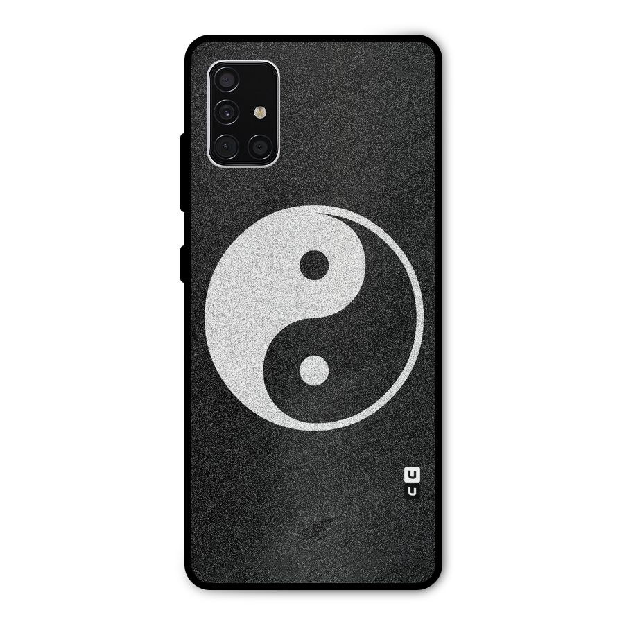 Peace Disorted Metal Back Case for Galaxy A51