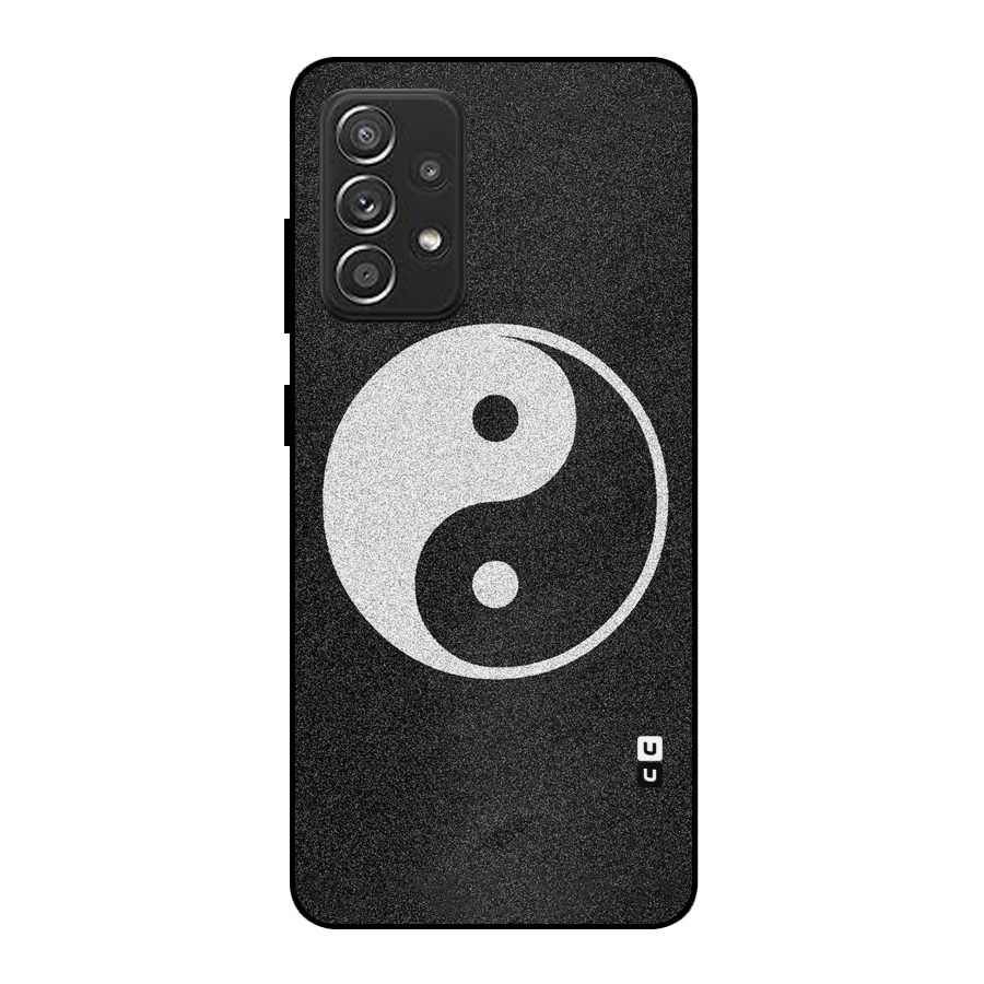 Peace Disorted Metal Back Case for Galaxy A52