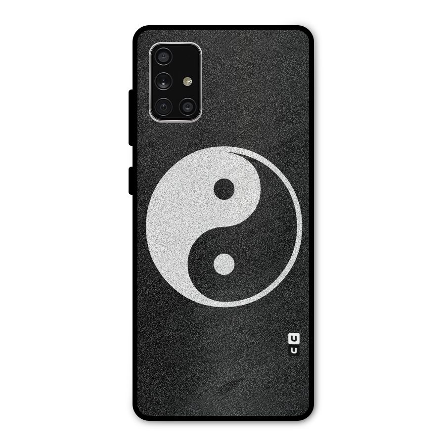 Peace Disorted Metal Back Case for Galaxy A71
