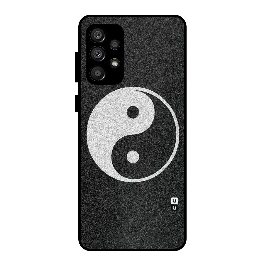 Peace Disorted Metal Back Case for Galaxy A73 5G