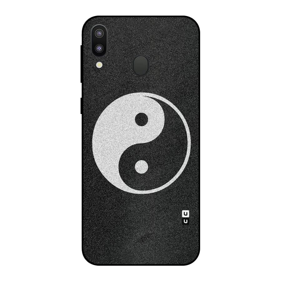 Peace Disorted Metal Back Case for Galaxy M20