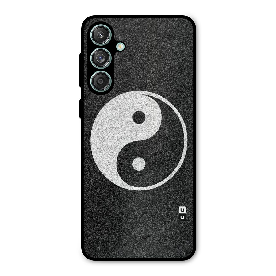 Peace Disorted Metal Back Case for Galaxy M55 5G