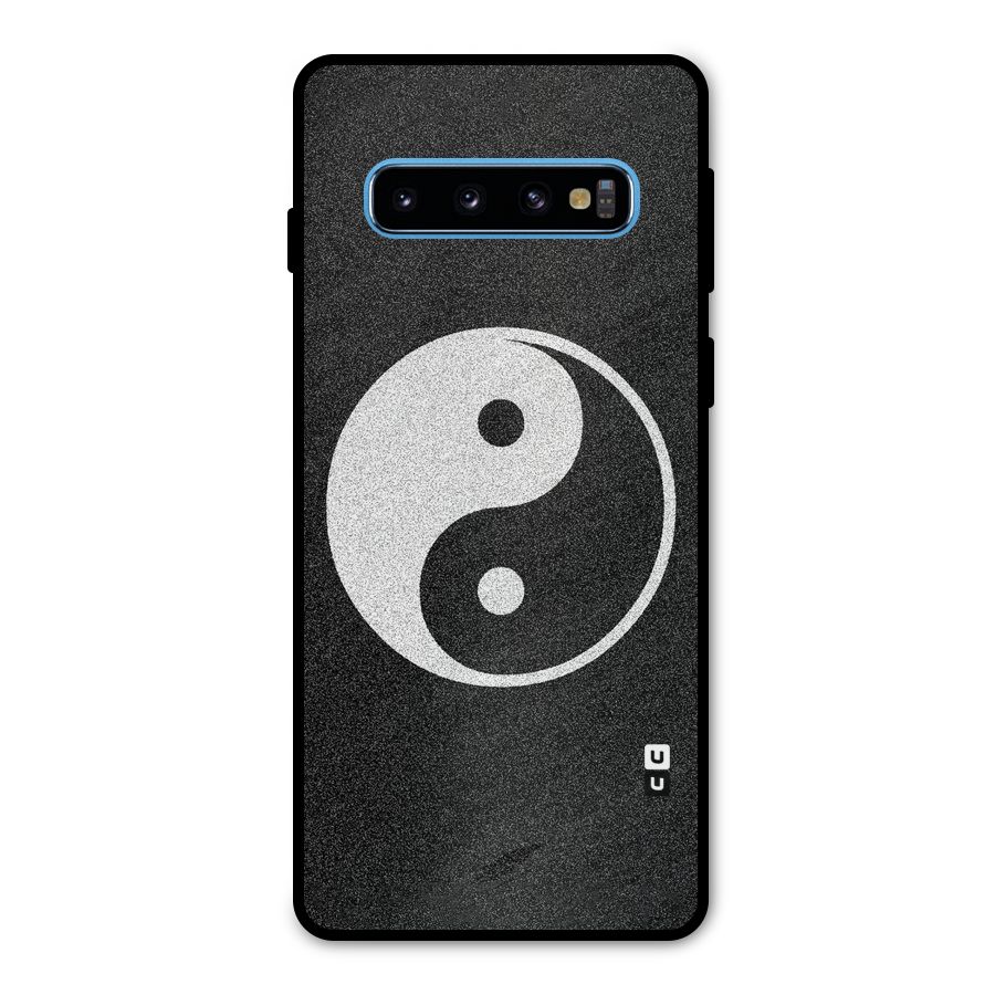Peace Disorted Metal Back Case for Galaxy S10