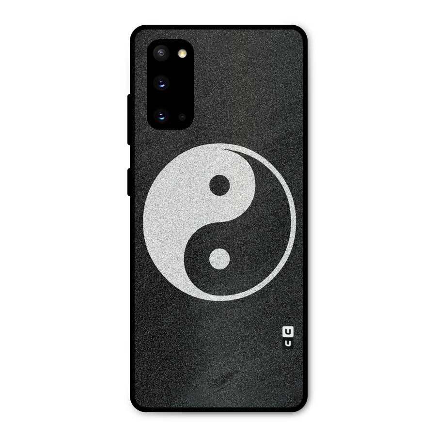 Peace Disorted Metal Back Case for Galaxy S20