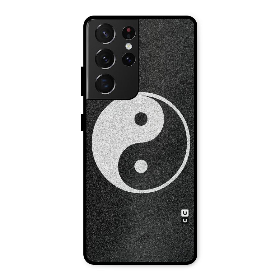 Peace Disorted Metal Back Case for Galaxy S21 Ultra 5G