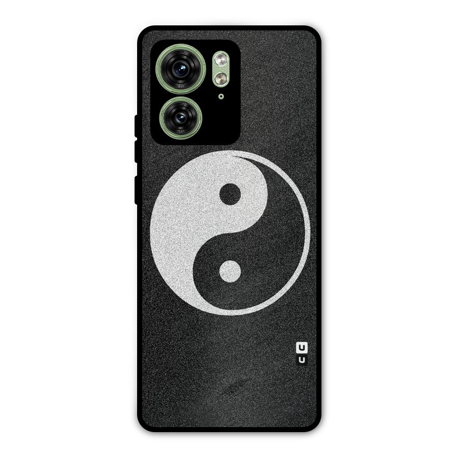 Peace Disorted Metal Back Case for Motorola Edge 40 5G