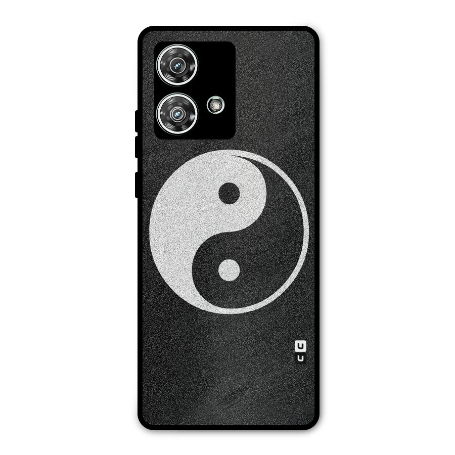 Peace Disorted Metal Back Case for Motorola Edge 40 Neo