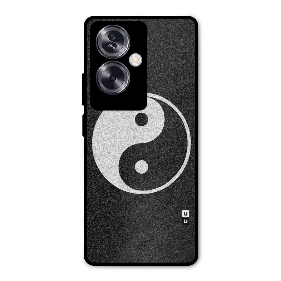 Peace Disorted Metal Back Case for Oppo A79 5G