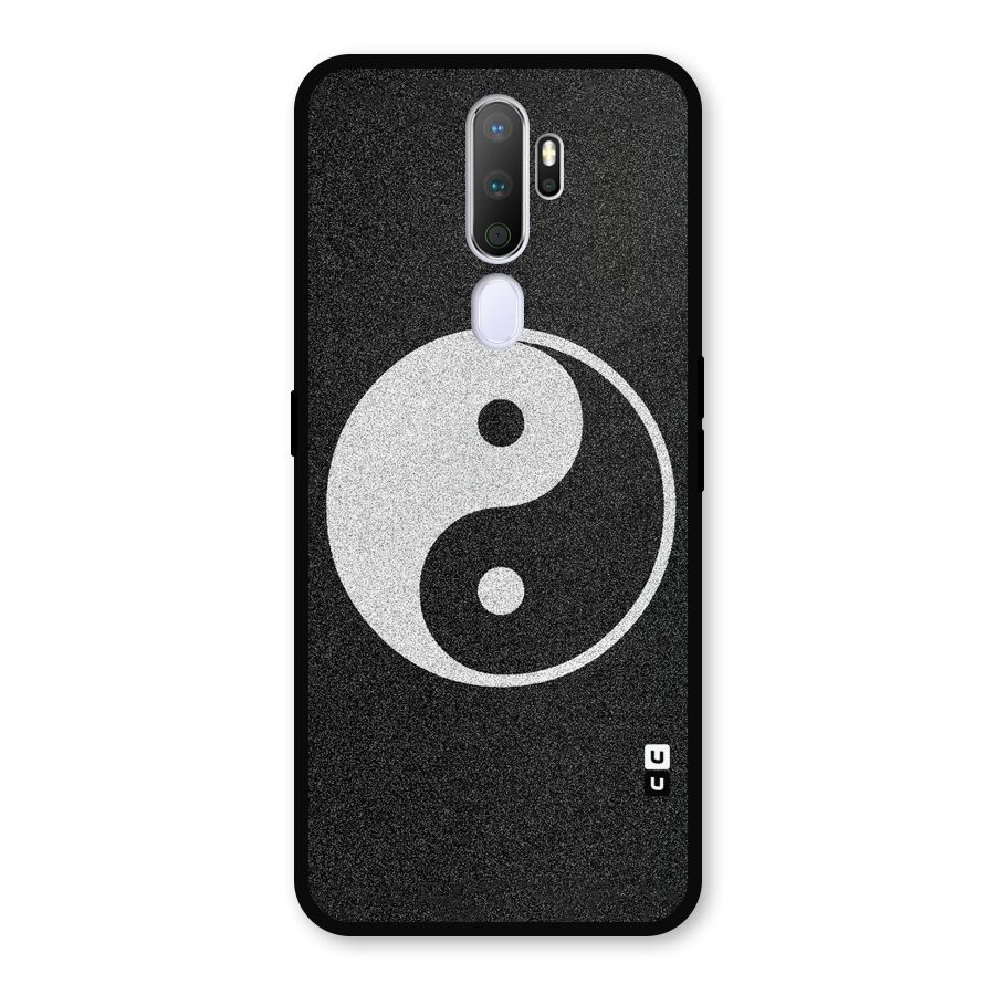 Peace Disorted Metal Back Case for Oppo A9 (2020)
