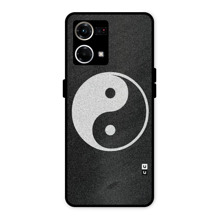 Peace Disorted Metal Back Case for Oppo F21 Pro 4G