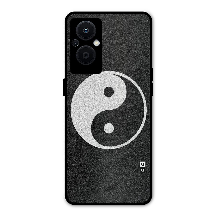 Peace Disorted Metal Back Case for Oppo F21s Pro 5G