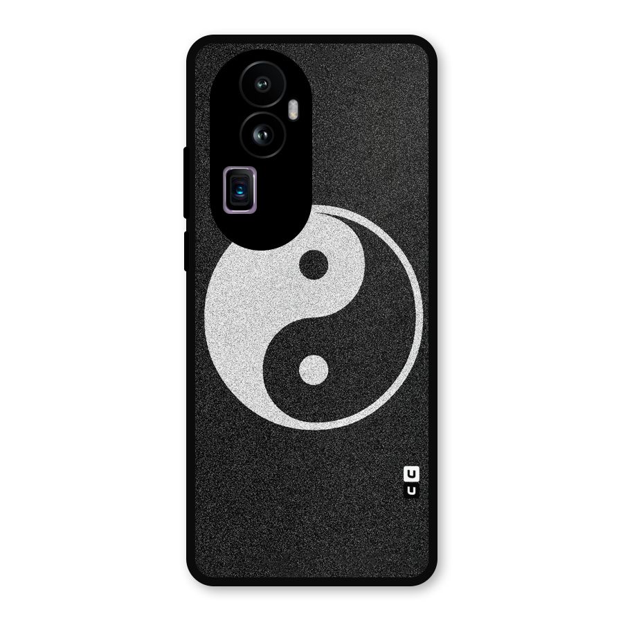 Peace Disorted Metal Back Case for Oppo Reno10 Pro Plus