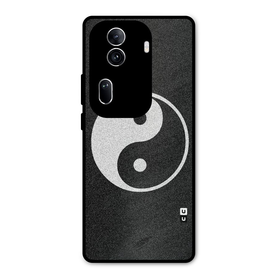 Peace Disorted Metal Back Case for Oppo Reno11 Pro 5G