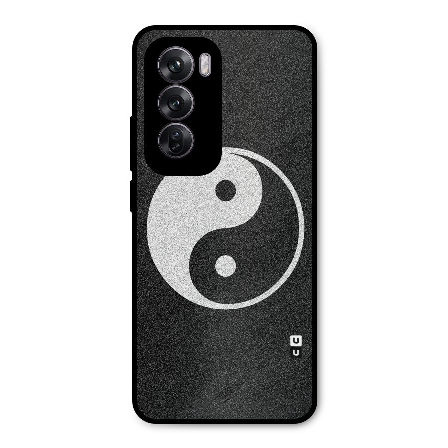 Peace Disorted Metal Back Case for Oppo Reno12 Pro
