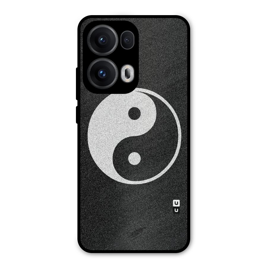 Peace Disorted Metal Back Case for Oppo Reno13 Pro