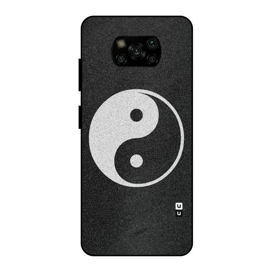 Peace Disorted Metal Back Case for Poco X3
