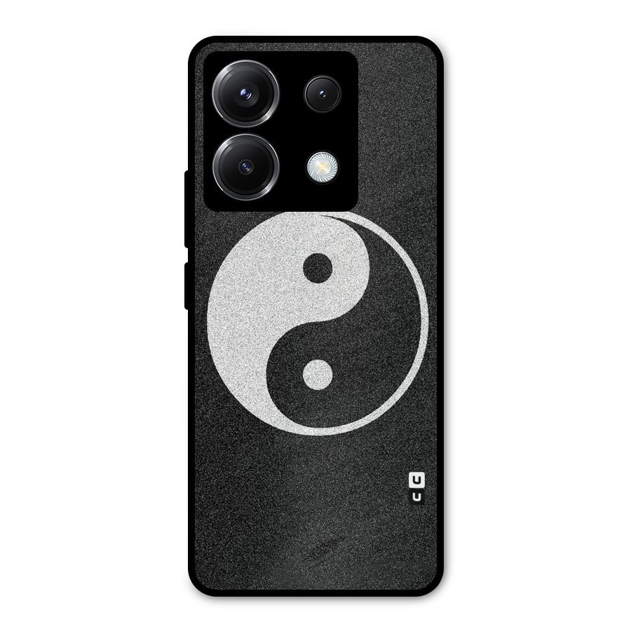 Peace Disorted Metal Back Case for Poco X6