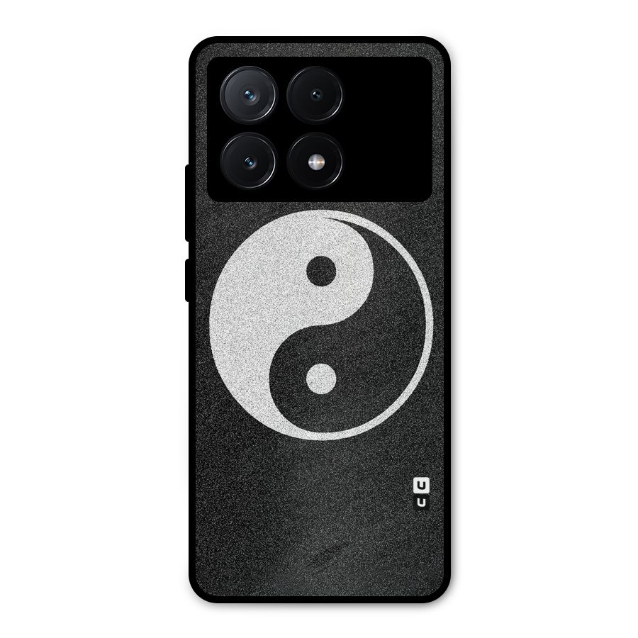 Peace Disorted Metal Back Case for Poco X6 Pro