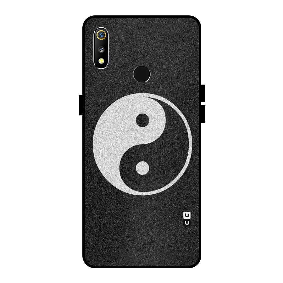 Peace Disorted Metal Back Case for Realme 3i