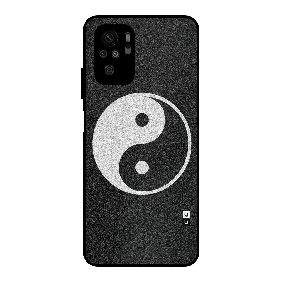 Peace Disorted Metal Back Case for Redmi Note 10S