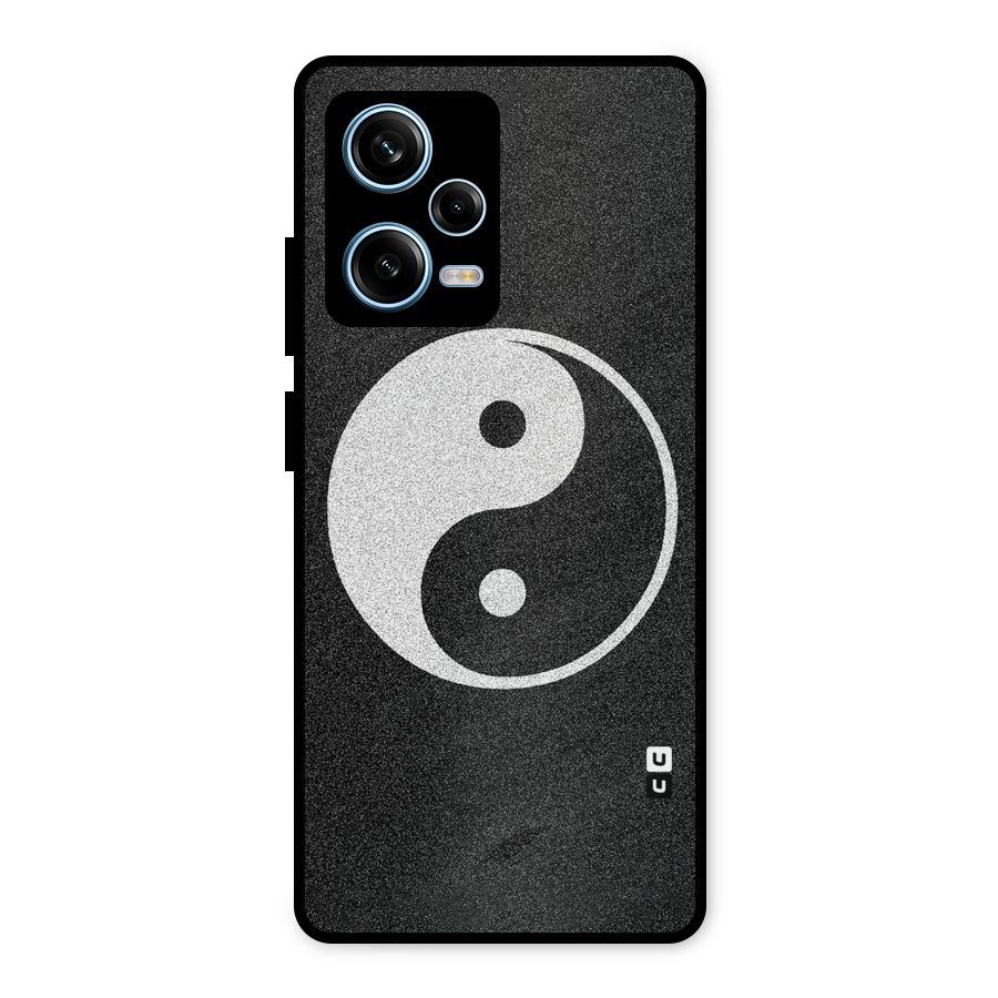 Peace Disorted Metal Back Case for Redmi Note 12 Pro