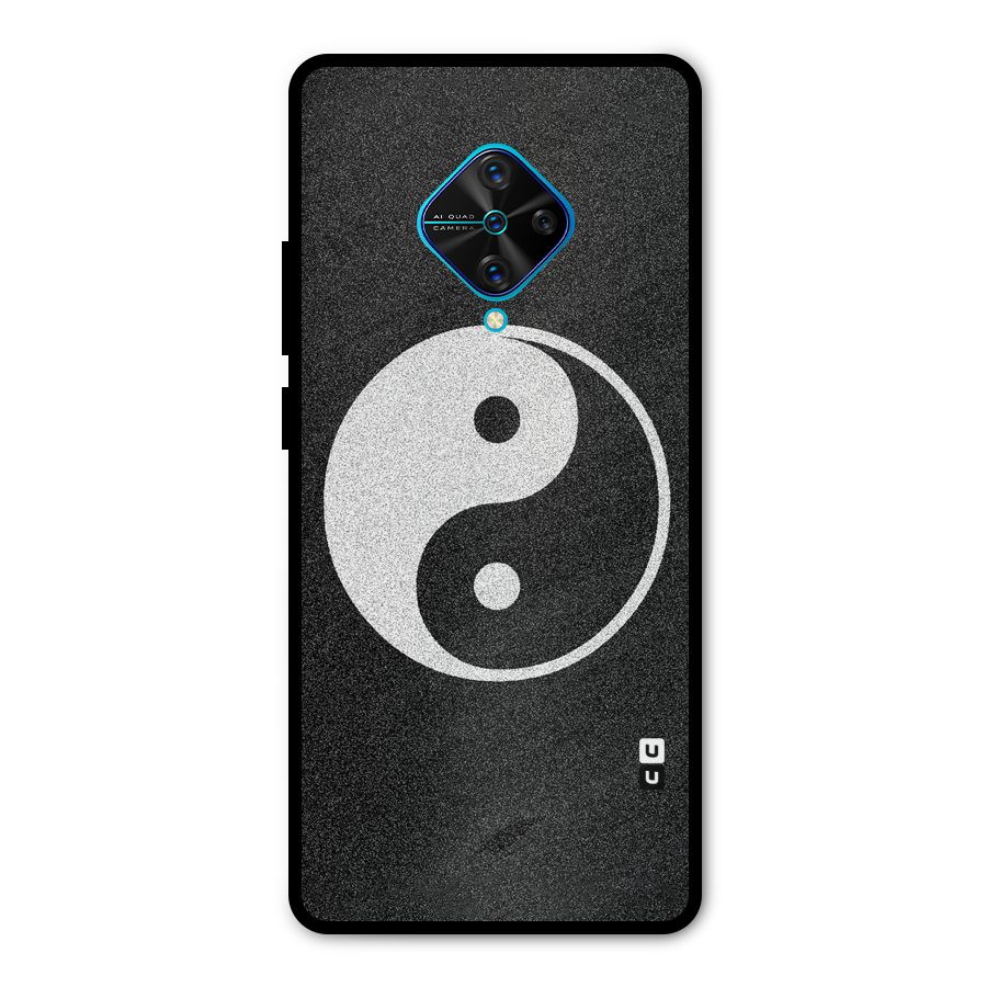 Peace Disorted Metal Back Case for Vivo S1 Pro