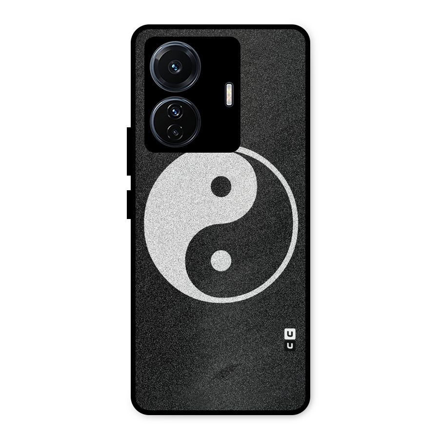 Peace Disorted Metal Back Case for Vivo T1 Pro