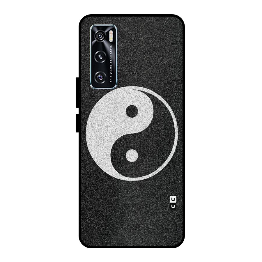 Peace Disorted Metal Back Case for Vivo V20 SE