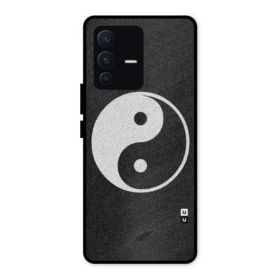Peace Disorted Metal Back Case for Vivo V23 5G