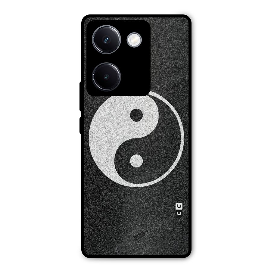 Peace Disorted Metal Back Case for Vivo Y300 Plus