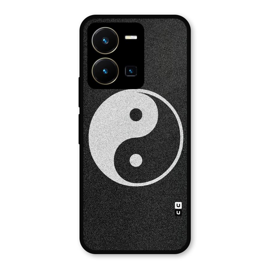 Peace Disorted Metal Back Case for Vivo Y35