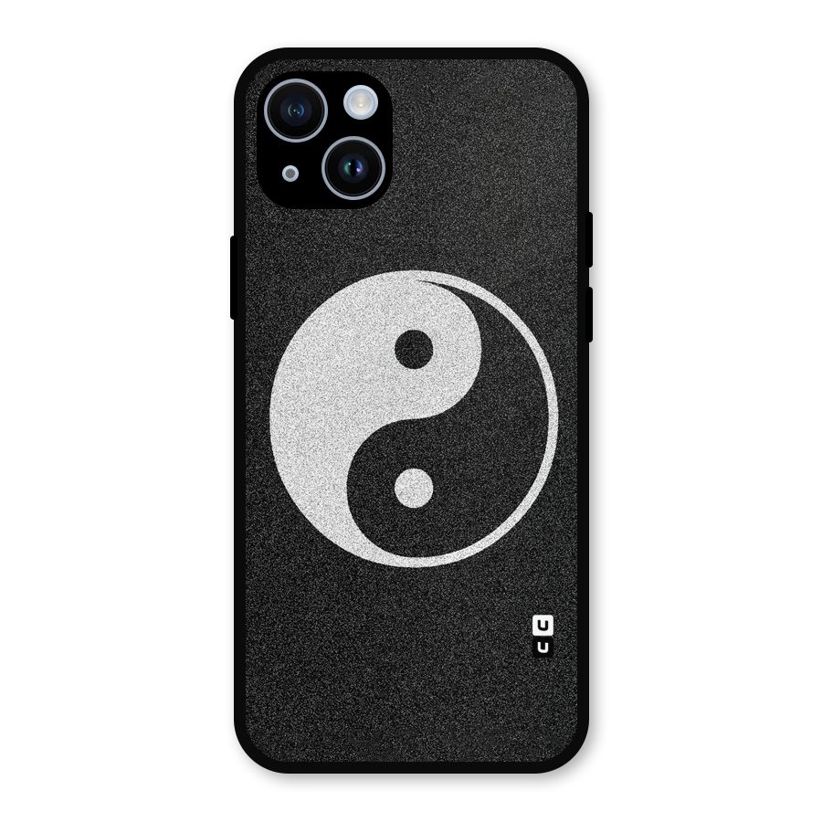Peace Disorted Metal Back Case for iPhone 14
