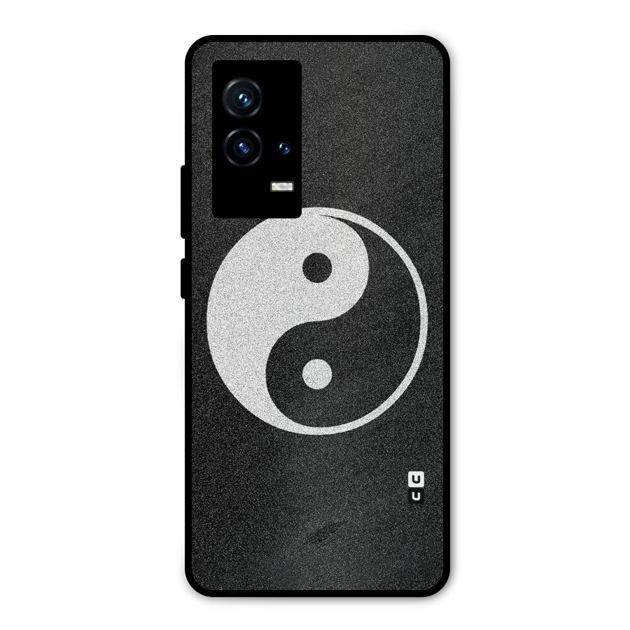 Peace Disorted Metal Back Case for iQOO 9 5G
