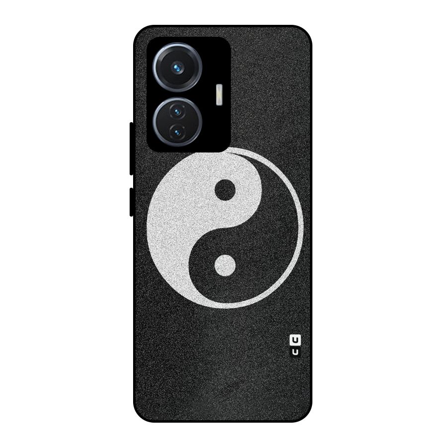 Peace Disorted Metal Back Case for iQOO Z6 44W