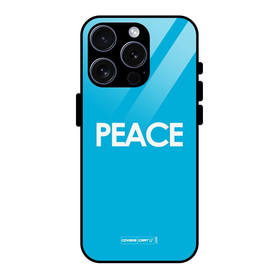 Peace Glass Back Case for iPhone 15 Pro