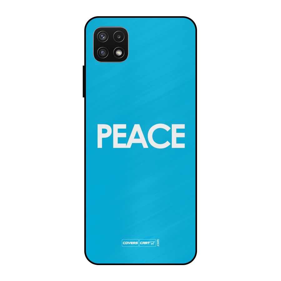 Peace Metal Back Case for Galaxy A22 5G