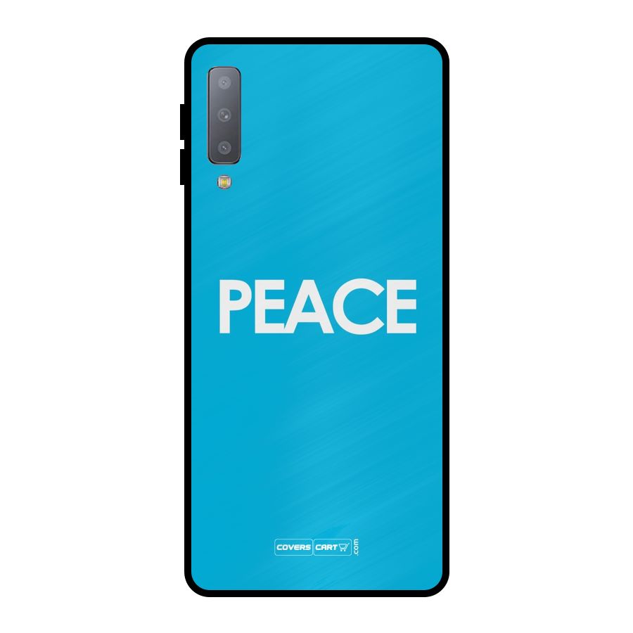 Peace Metal Back Case for Galaxy A7 (2018)